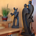Wohnaccessoires Figuren aus Stein - schwarz