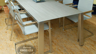 Gartenmöbel - Gartenstühle Set + Tisch mit Keramikauflage aus Edelstahl